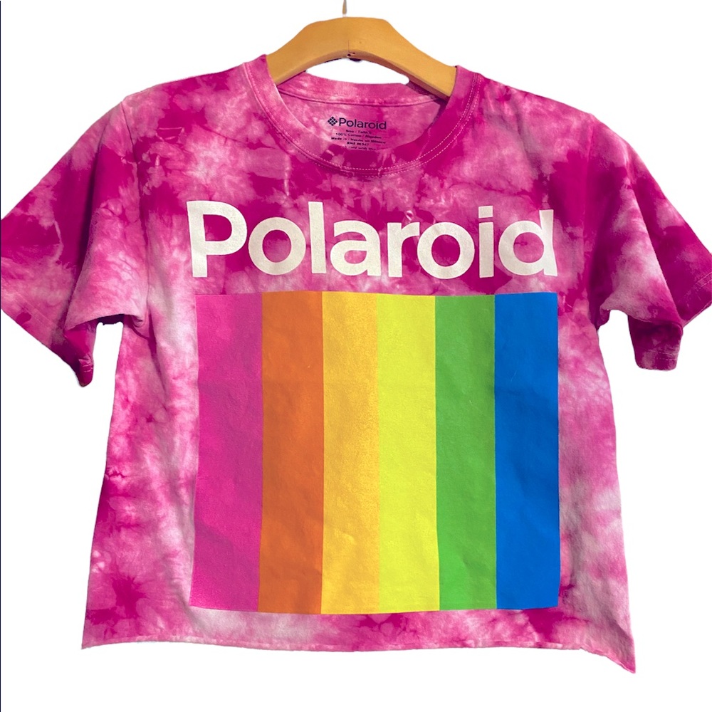 🛍5/$25 Junior’s crop style Polaroid T-shirt